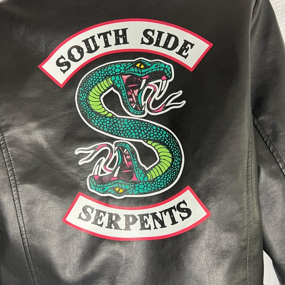 NWOT Riverdale Faux Leather South Side Jacket - Picture 6 of 9